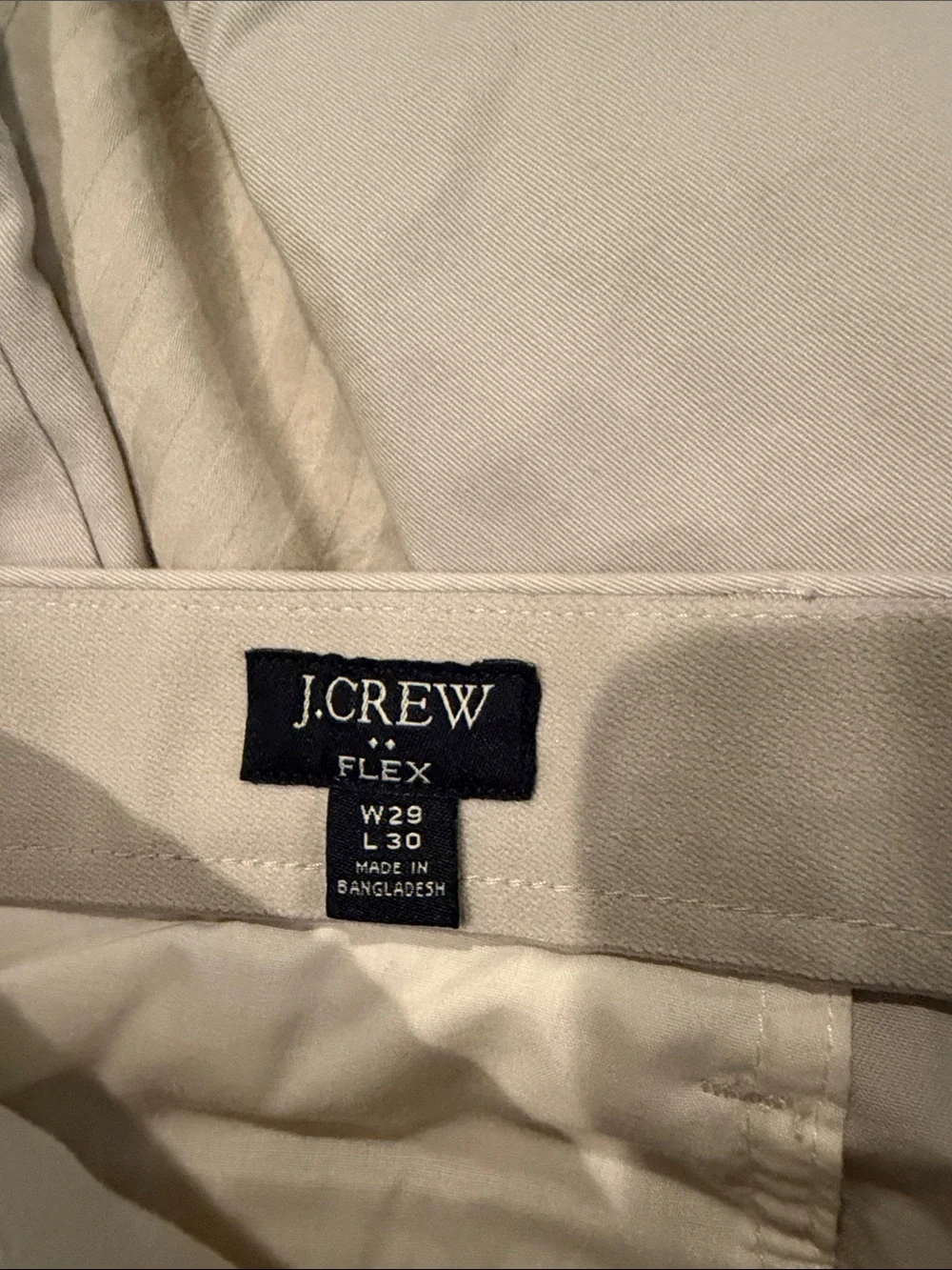J. Crew Men’s Slim Chino Pants in Light Khaki